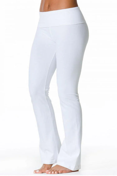 Hardtail Rolldown Bootleg Pant - White