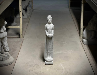Massive Standing Buddha Statue Asian Buddha Figurine Concrete Zen Lady Sculpture Outdoor Garden Decoration