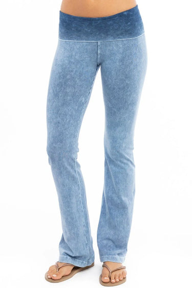 Hardtail Rolldown Bootleg Pant - Mineral Blue