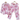 Pink Tropical Palm Animal Print Cotton Pajama Set: Women's Lounge Sleepwear