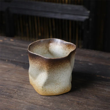 Twisted Ceramic Mug Coffee Cup Niche Special-Shaped Tea Cup Colorful Coarse Pottery Creative Mugs Coffee Cups