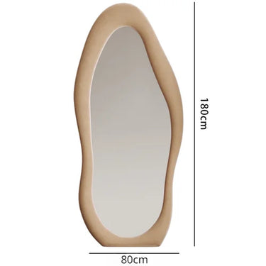 Design Wall Mirror Art Irregular Creative Modern Dressing Mirror Full Length Aesthetic Espejo Cuerpo Entero Bedroom Decoration