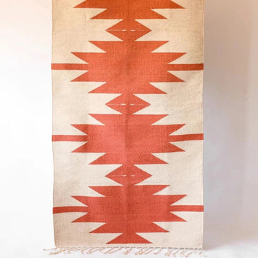 Authentic Zapotec Rug ( 2.6X5Ft) 100% Sheep Wool & Natural Dyes/ Hand Made / Traditional Design Zapotec
