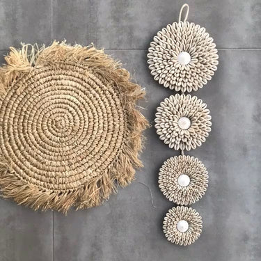 Long Balinese Garland in Shells to Hang 55 Cm