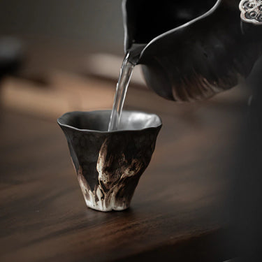 Feng Lian Yun Tea Cup Stoneware Kung Fu Tea Teaware Tea Cup Small Single Cup Master Cup Creative Personality Teacup Tea Bowl