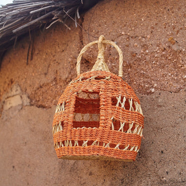 Handwoven Bird House Basket, Bird House, Bird Nest, Bolga Basket, African Woven Basket