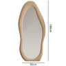 Design Wall Mirror Art Irregular Creative Modern Dressing Mirror Full Length Aesthetic Espejo Cuerpo Entero Bedroom Decoration