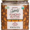 Sprouted Organic Raw Almond Butter, Unsalted - 8 Oz (228 Grams)