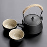 Black Crockery Ceramic Teapot Tea Cup Chinese Kung Fu Tea Sets Drinkware