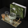 Handmade Home Easy Clean Matcha Tea Set Tool Stand Kit Bowl Whisk Scoop Gift Ceremony Traditional Japanese Accessories W5049