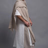 Men'S Outfit - 3 Pieces - Wide Leg Harem Pants, Long Linen Tunic Dress Djellaba ZIV, Linen Wide Scarf Shawl, Mens Linen Clothing, Loungewear