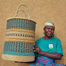 Handwoven Laundry Basket with Handles, Laundry Hamper, Large Storage Basket for Toys, Pillows, Throws, Towels