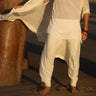 White Knit Mens Cape, Kundalini Clothing, Jedi Cape, Festival Outfit, Mens Ritual Robe, Shaman Robe