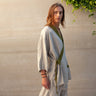 Men'S Linen Kimono Shirt TIGERLILY / Stonewashed Linen Kimono