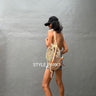 Ba16/Raffia Woven Backpack,Beach Bag , Natural Bag,Bali Bag,Raffia